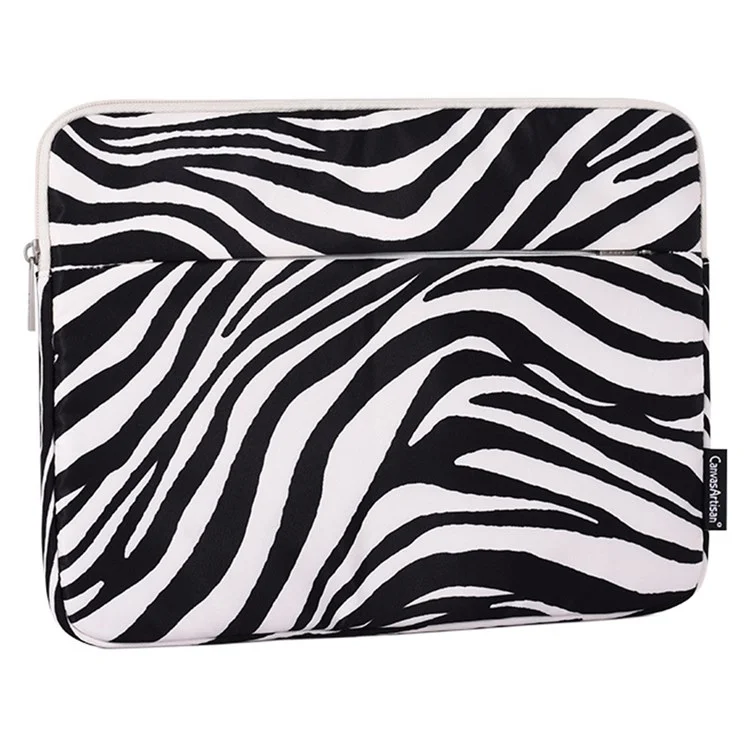 Bolsa de Manga a Prueba de Choque de Cañas en Lienzo H33-11 Para Portátiles de Choque Cebra a Prueba de Choque Para Portátiles de 11 Pulgadas Resistente