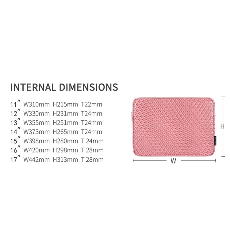 CANVASARTISAN L30-03 12-inch Notebook Protective Sleeve Imprinted PU Leather Laptop PC Carrying Case