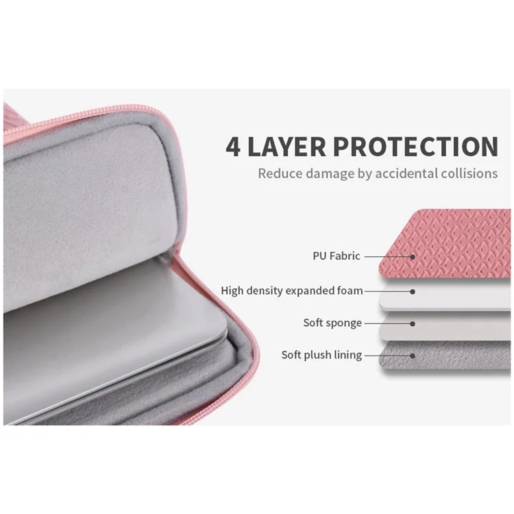 CANVASARTISAN L30-03 12-inch Notebook Protective Sleeve Imprinted PU Leather Laptop PC Carrying Case