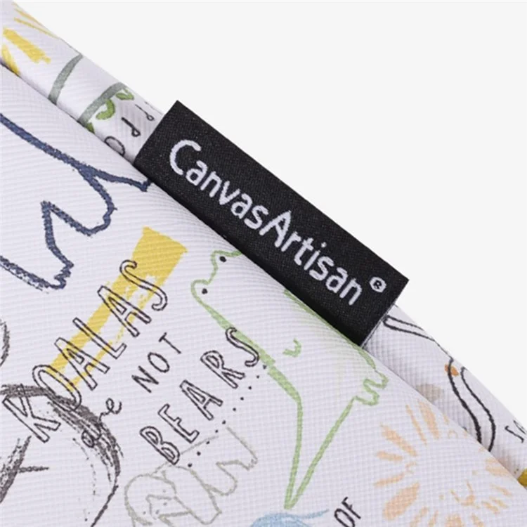 CANVASARTISAN G50-11 13-inch Laptop Bag Cartoon Animal Pattern PU Leather Notebook Sleeve Case