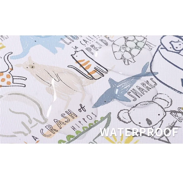 CANVASARTISAN G50-11 12-inch Laptop Case Cartoon Animal Pattern Zipper Notebook Sleeve Carrying Pouch