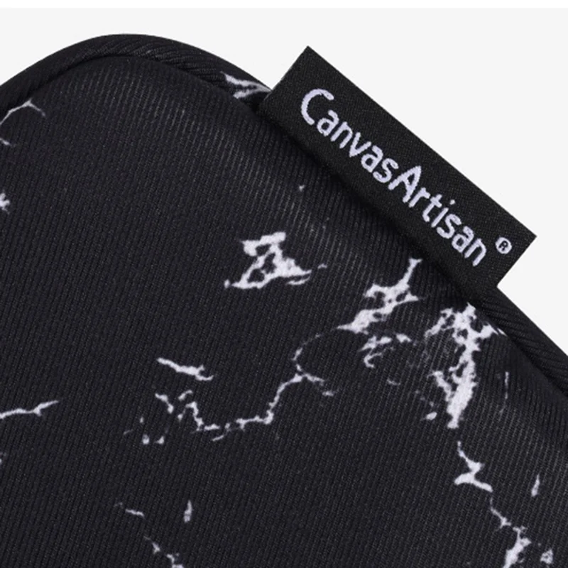 CANVASARTISAN H32-58 Anti-Scratch Marble Pattern Slim Case for 13 inch Laptops Portable Sleeve Bag with 3-Pouches/Handle Strap Notebook Waterproof Carry Case - Black
