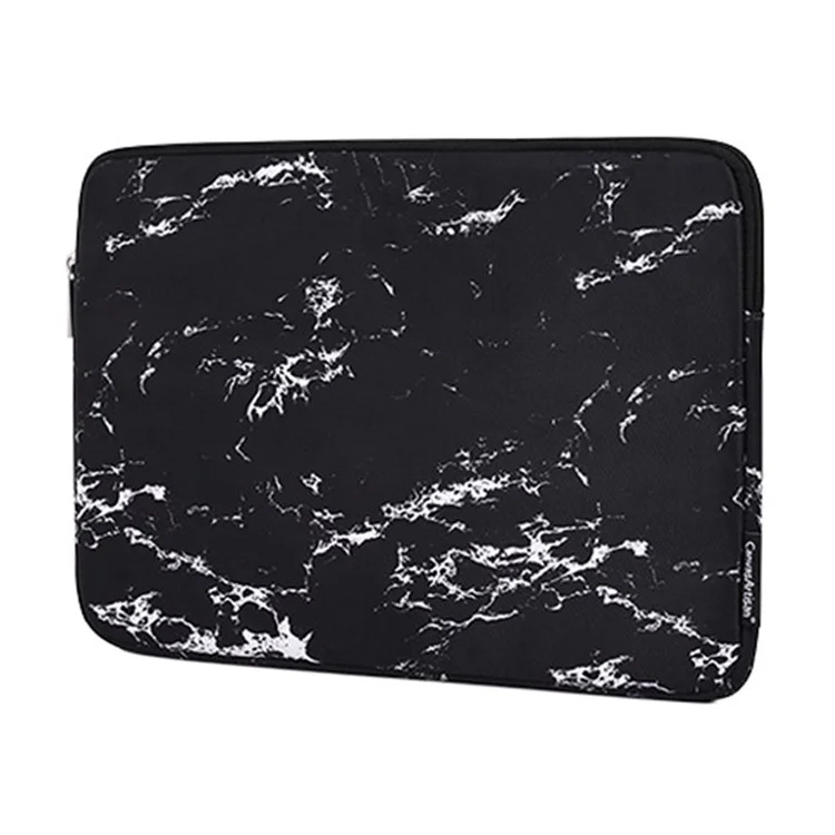 CANVASARTISAN H32-01 Marble Pattern Portable Sleeve Bag for 15 inch Laptops Waterproof Carry Case Shockproof Notebook Slim Bag - Black