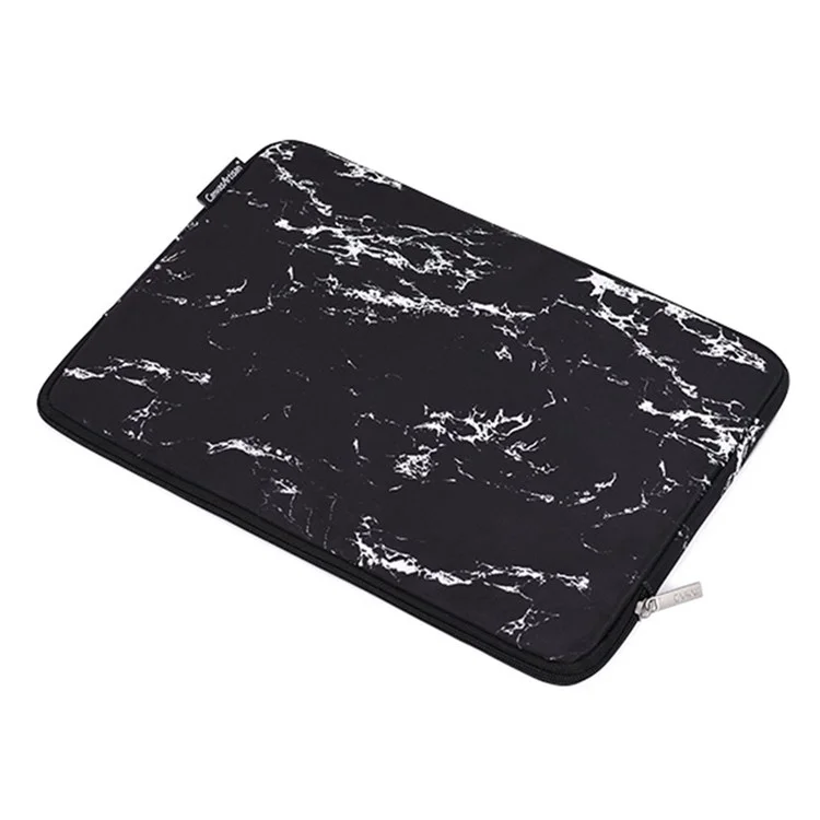 CANVASARTISAN H32-01 Marble Pattern Portable Sleeve Bag for 15 inch Laptops Waterproof Carry Case Shockproof Notebook Slim Bag - Black