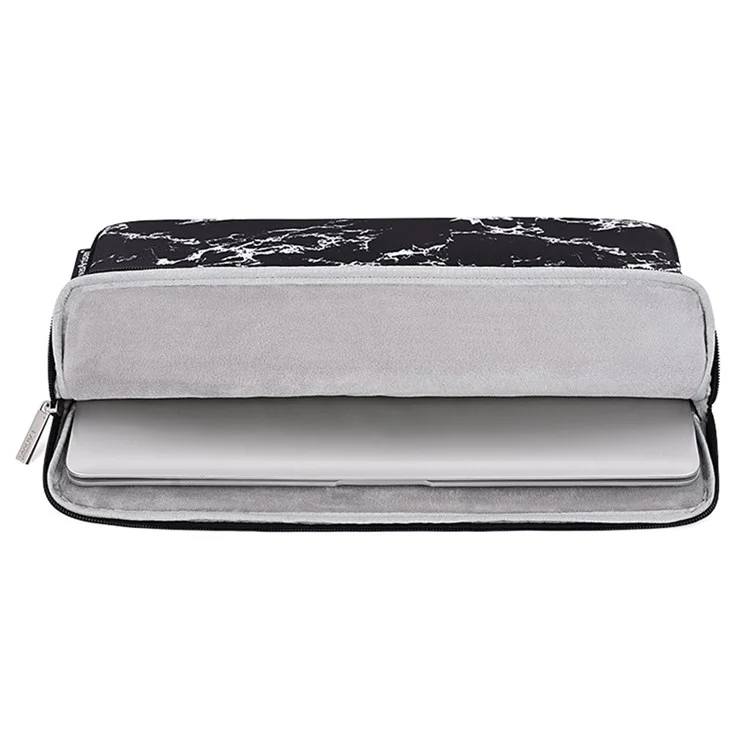 CANVASARTISAN H32-01 Marble Pattern Portable Sleeve Bag for 15 inch Laptops Waterproof Carry Case Shockproof Notebook Slim Bag - Black
