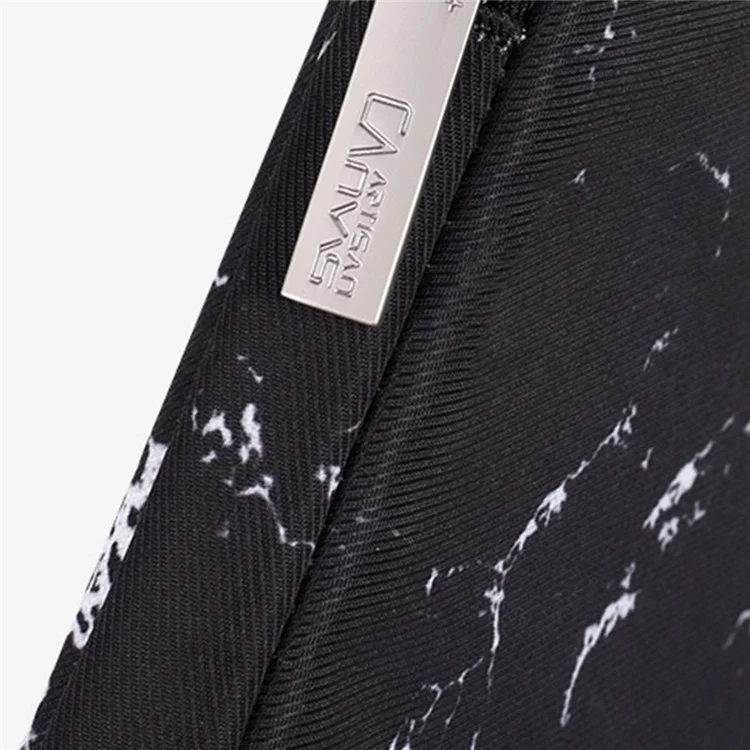 CANVASARTISAN H32-01 Marble Pattern Portable Sleeve Bag for 15 inch Laptops Waterproof Carry Case Shockproof Notebook Slim Bag - Black