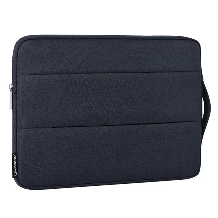 CANVASARTISAN L25-88 Portable Carry Case for 13 inch Laptops Anti-Scratch Slim Case Shockproof Sleeve Bag with Dual Pouch/Handle Strap - Navy Blue