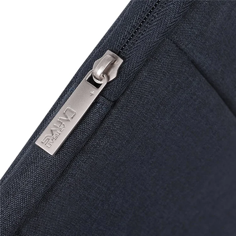 CANVASARTISAN L25-88 Portable Carry Case for 13 inch Laptops Anti-Scratch Slim Case Shockproof Sleeve Bag with Dual Pouch/Handle Strap - Navy Blue