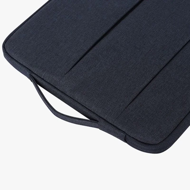 CANVASARTISAN L25-88 Anti-Scratch Slim Case for 14 inch Laptops Portable Carry Case with Dual Pouch/Handle Strap Notebook Shockproof Sleeve Bag - Black