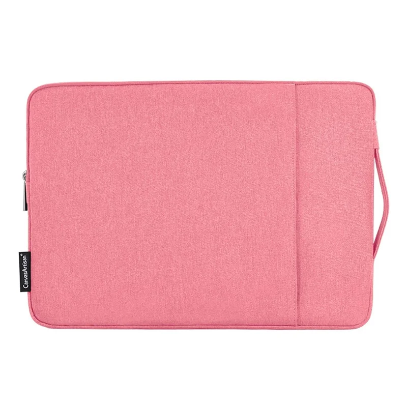 CANVASARTISAN L25-89 Business Style Portable Carry Case for 14 inch Laptops Anti-Scratch Notebook Sleeve Bag with Handle Strap - Pink