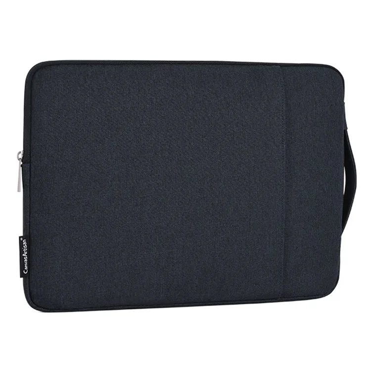 CANVASARTISAN L25-89 Business Style Scratch Resistant Carry Case for 12 inch Laptops Shockproof Notebook Sleeve Bag with Handle Strap - Navy Blue
