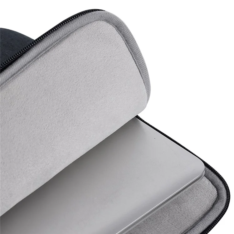 CANVASARTISAN L25-89 Business Style Scratch Resistant Carry Case for 12 inch Laptops Shockproof Notebook Sleeve Bag with Handle Strap - Navy Blue