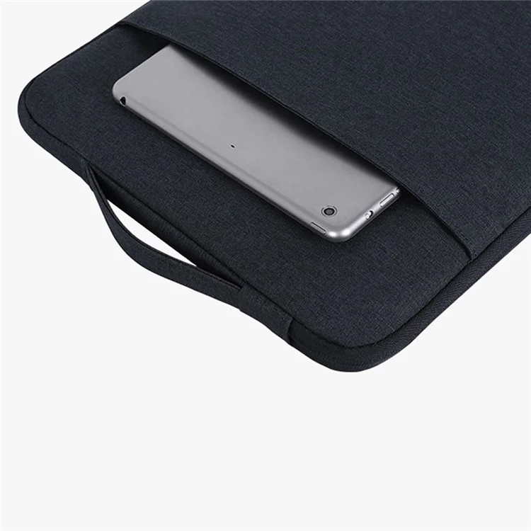 CANVASARTISAN L25-89 Business Style Scratch Resistant Carry Case for 12 inch Laptops Shockproof Notebook Sleeve Bag with Handle Strap - Navy Blue