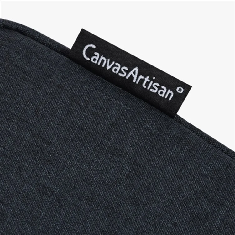 CANVASARTISAN L25-89 Business Style Scratch Resistant Carry Case for 12 inch Laptops Shockproof Notebook Sleeve Bag with Handle Strap - Navy Blue
