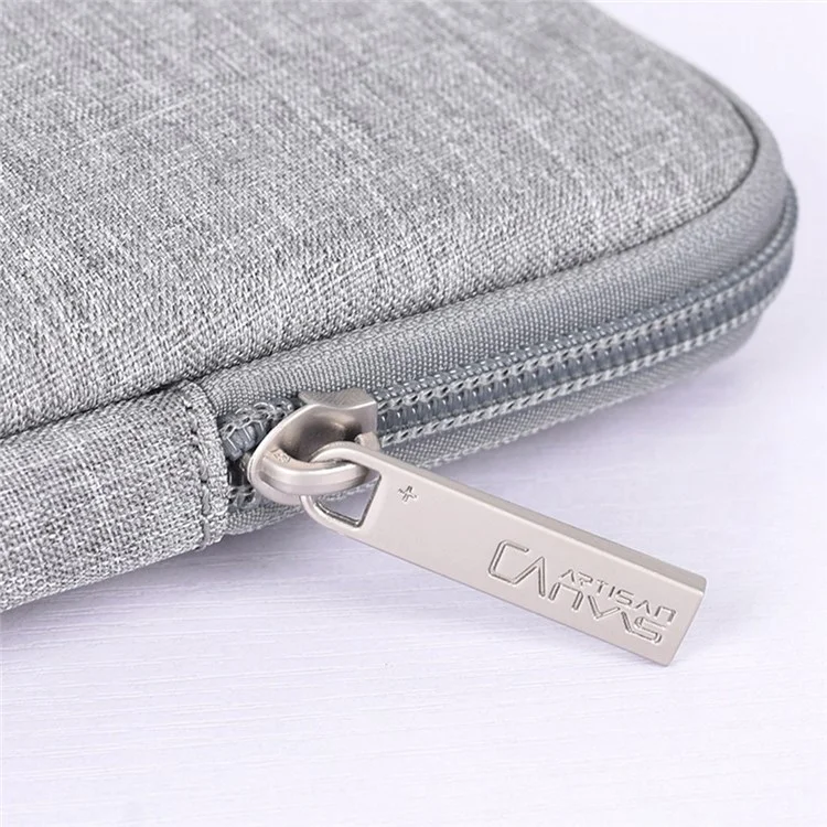CANVASARTISAN L25-53 Business Style Shockproof Carry Case for 13 inch Laptops Protector Anti-Scratch Notebook Sleeve Bag - Light Grey