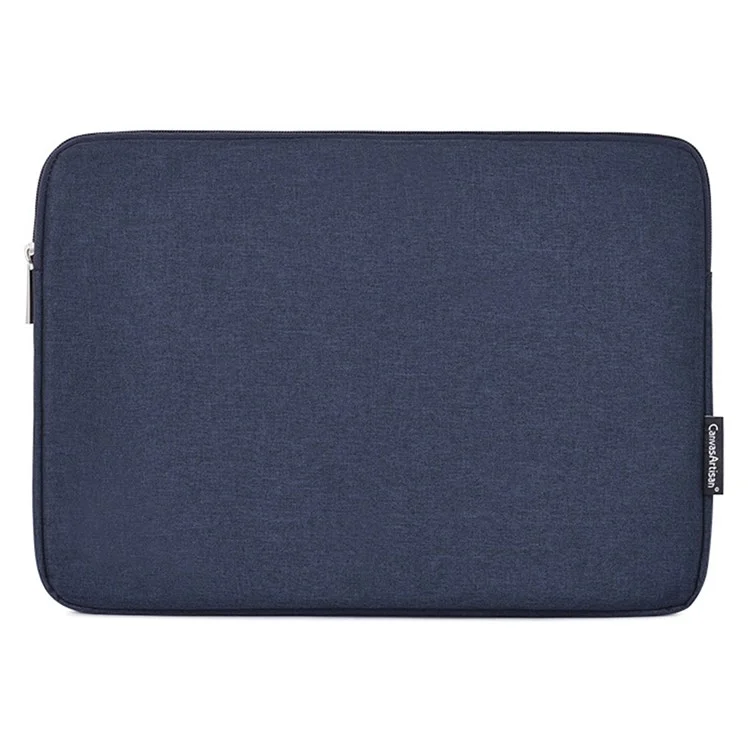 Bolsa de Manga Canvasartisan L25-53 Para Laptops de 15 Pulgadas Carry Carry Case Backbook Bolsa de Almacenamiento Con Cremallera Con Cremallera - Azul Marino