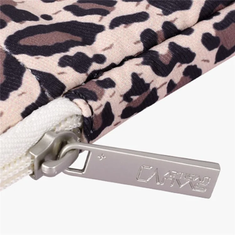 CANVASARTISAN H31-11 Portable Carry Case for 13-inch Laptops Shockproof Sleeve Bag Leopard Printed Water Resistant Slim Bag - Yellow