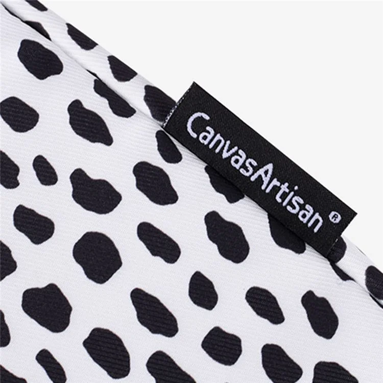 CANVASARTISAN H36-11 Cow Grain Patterned Polyester + Soft Lining Laptop Protective Sleeve Bag with Outer Slot for 14-inch Notebook