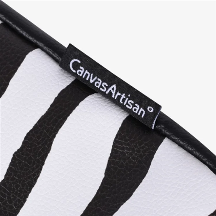 Canvasartisan G33-c24 da 13 "per Spalla Per Laptop Per Macbook in Pelle Zebra Zebra Zebra Tasca Tascabile Tasca