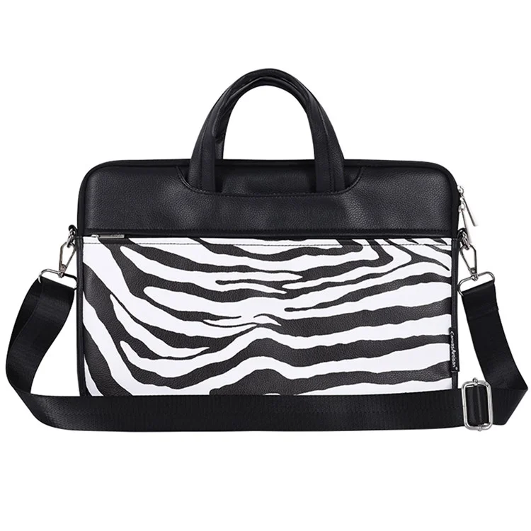 Canvasartisan G33-c24 da 13 "per Spalla Per Laptop Per Macbook in Pelle Zebra Zebra Zebra Tasca Tascabile Tasca
