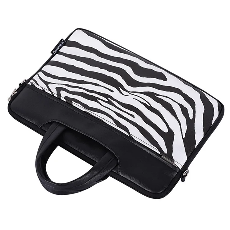 Canvasartisan G33-c24 da 13 "per Spalla Per Laptop Per Macbook in Pelle Zebra Zebra Zebra Tasca Tascabile Tasca
