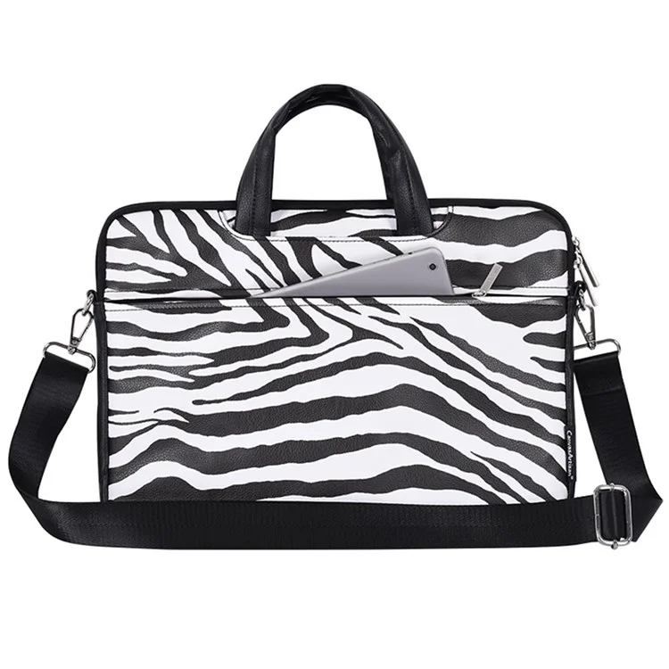 CanvasArtisan G33-C23 13 "Laptop Handtasche Für Macbook PU-Leder Zebra Muster Durable Notebook Computer Beutelhülse