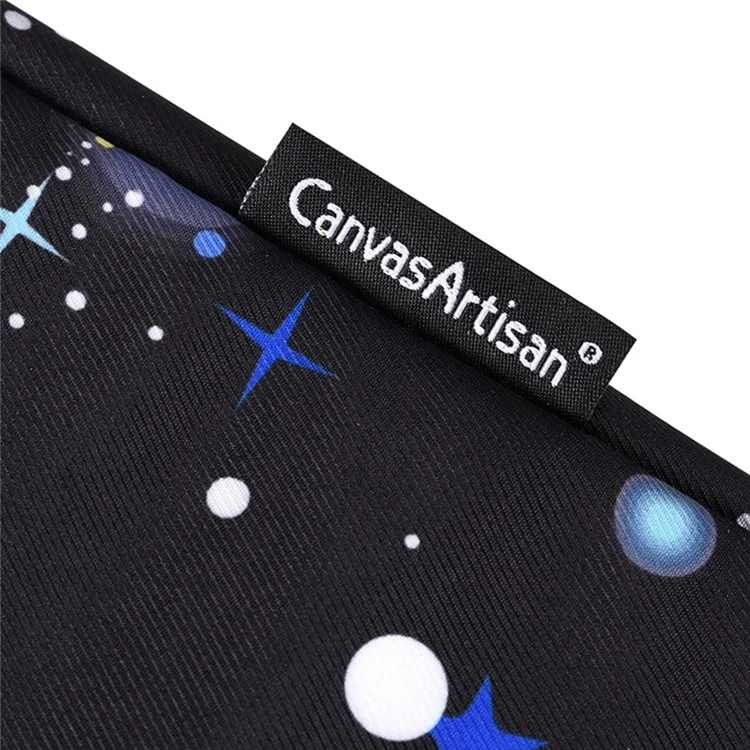 Canvasartisan H16-T0121 11 Pulgadas Laptop Tablet PU Manga De Cuero Starry Sky Patrón Cuaderno Bolsa De Cremallera Con Bolsa Pequeña