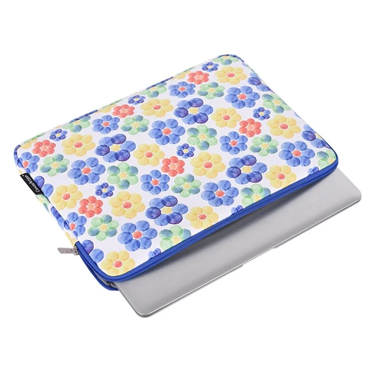 CanvaSartisan G51-T0121 Pour Ordinateur Portable De 13 Pouces Big Fleur Aquarelle Peinture Sac De Doublure Pour Ordinateur Portable Avec Petit Sac