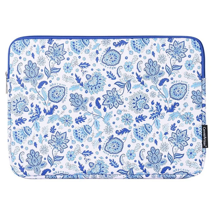 Canvasartisan G54-01 Sac de Rangement en Cuir PU à Piqûre D'amortisseur Pour Ordinateur Portable de 15 Pouces