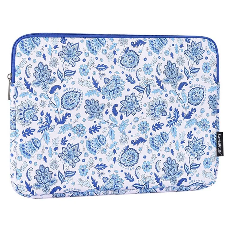 Canvasartisan G54-01 Sac de Rangement en Cuir PU à Piqûre D'amortisseur Pour Ordinateur Portable de 15 Pouces