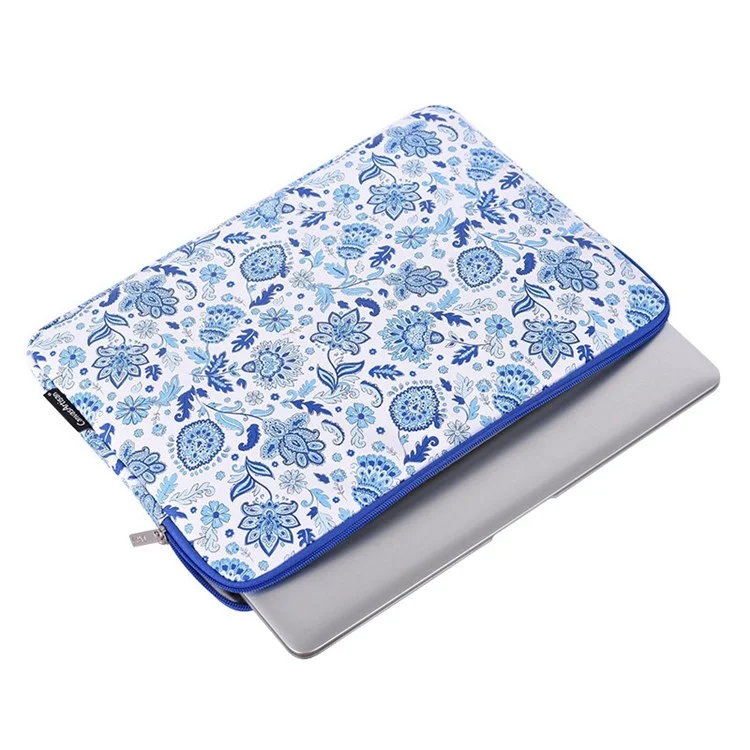 Lenvasartisan G54-01 Case De Transporte A Prueba De Choques Portátiles Para Computadoras Portátiles De 13 Pulgadas Anti-Scratch Storage Bag Pu Leather Flower Bolsa De Manga Impresa