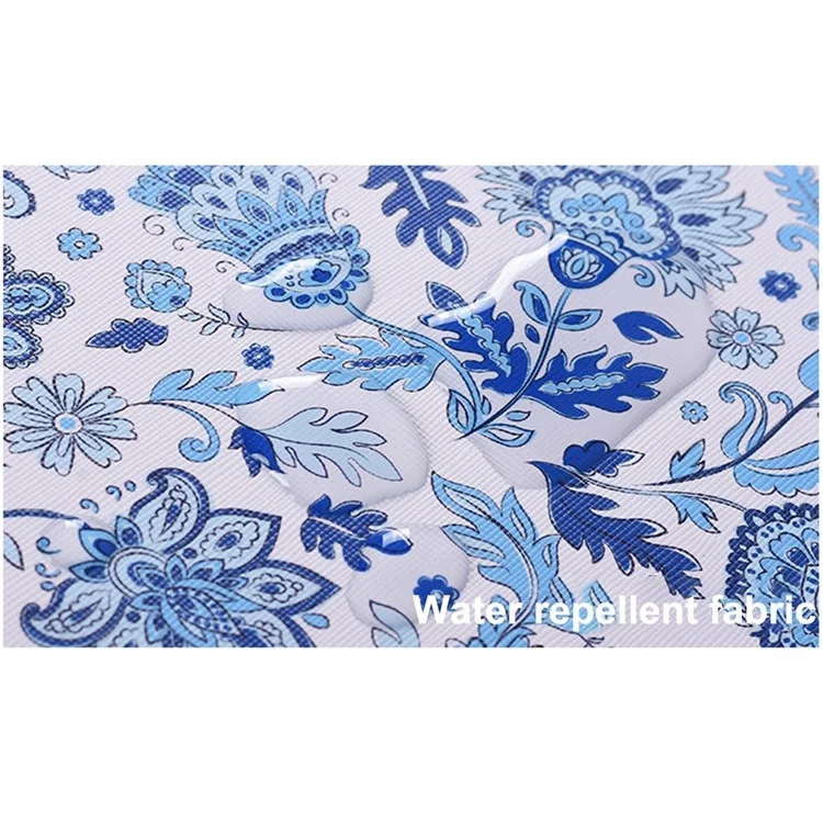 CanvasArtisan G54-01 Blumenmuster Gedruckt Anti-Drop-Hülsenbeutel Für 11-Zoll-Laptops Tragbare PU-Leder-Tragetasche Stoßfest Aufbewahrungstasche