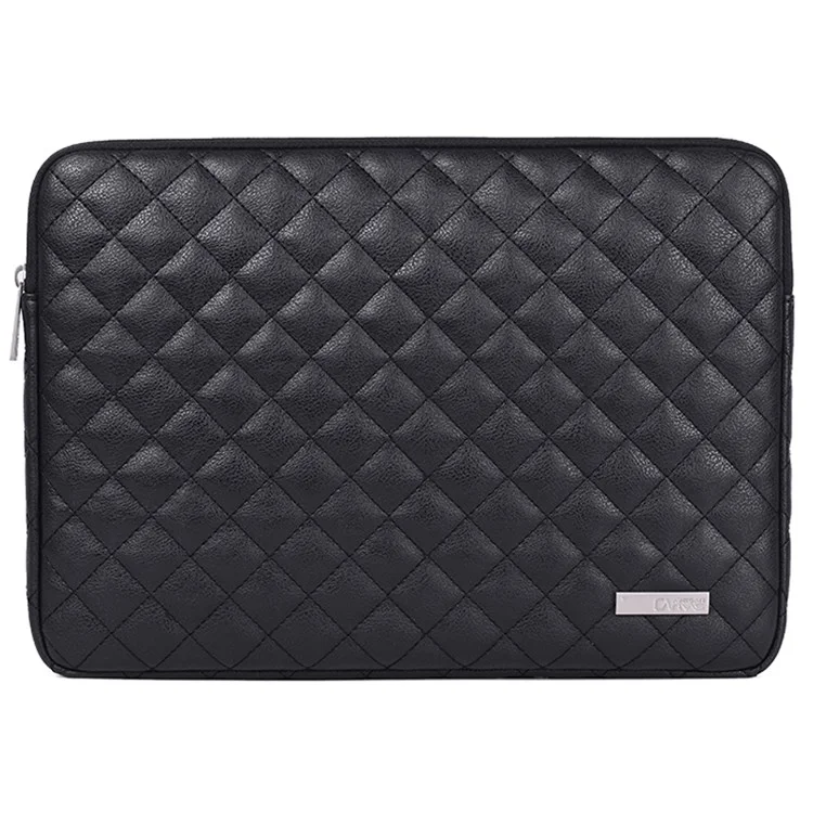 Canvasartisan L19-04 Rhombus Texture De 15 Pouces Carnet De 15 Pouces Couvercle De Protection Pour Ordinateur Portable Coque De Protection PU - Le Noir