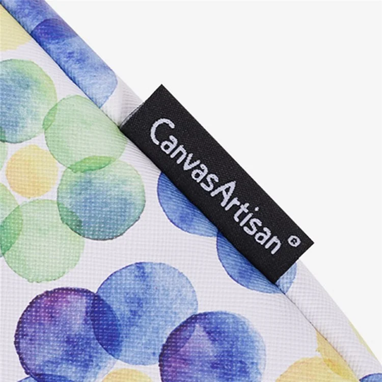 Canvasartisan G51-11 Patrón De Flores Portátil Patrón De Flores De 14 Pulgadas Bolsa De Manga Portátil De 14 Pulgadas PU CUADERO DE CUERO PUSABLO