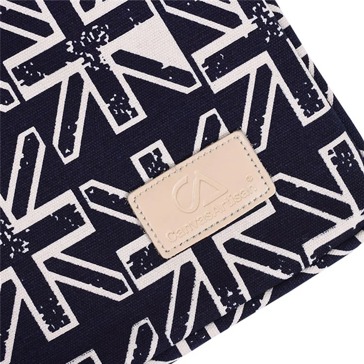 CANVASARTISAN T51 Digital Printing Pattern Carry Case for 12-inch Laptops Portable Canvas Slim Case Shockproof Sleeve Bag