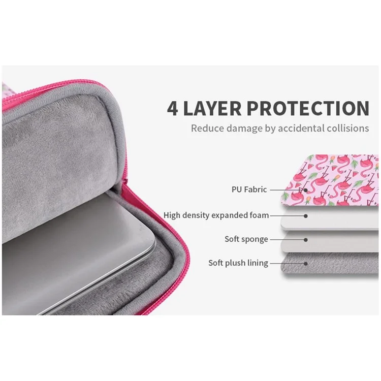 Canvasartisan G58-01 Портативный Чехол Для Ноутбуков Для 14-дюймовых Ноутбуков Pattern Parted Рукава Сумка Удара PU