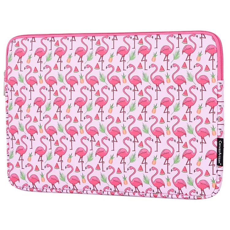 Canvasartisan G58-01 Muster Bedruckte Pu-lederhülsenbeutel Für 12-zoll-laptops Tragbarer Tragetasche Schockdichtspeicherbeutel