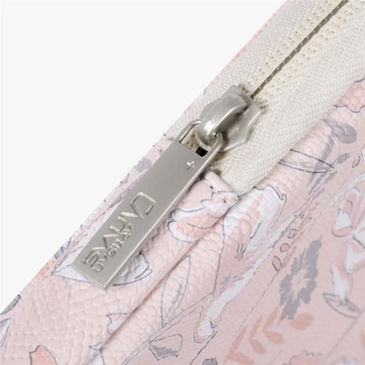 Bolsa De Manga Impresa De Cuero Canvasartisan G4-89 PU Para Portátiles Para Laptops De 15 Pulgadas Bolsa Con Cremallera Con Cremallera Portátil Con Correa Para Manija/bolsa Exterior