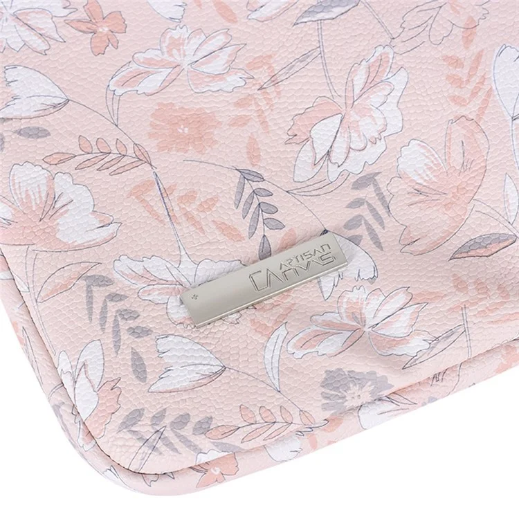 Bolsa De Manga Impresa De Cuero Canvasartisan G4-89 PU Para Portátiles Para Laptops De 15 Pulgadas Bolsa Con Cremallera Con Cremallera Portátil Con Correa Para Manija/bolsa Exterior