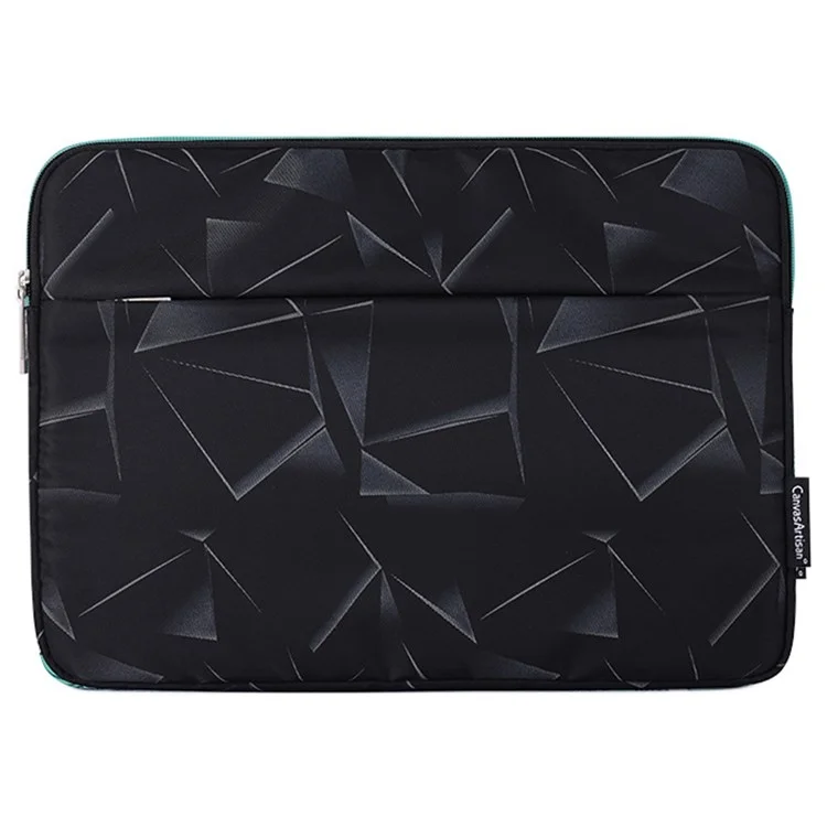 CANVASARTISAN H6-11 Triangle Geometric Printed Carry Case for 11-inch Laptops Portable Sleeve Bag with Outer Pouch Shockproof Storage Bag
