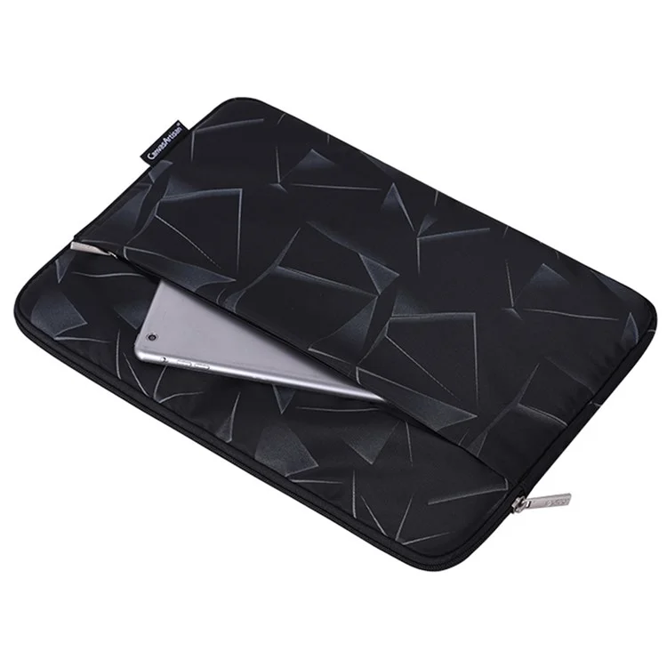 CANVASARTISAN H6-11 Triangle Geometric Printed Carry Case for 11-inch Laptops Portable Sleeve Bag with Outer Pouch Shockproof Storage Bag