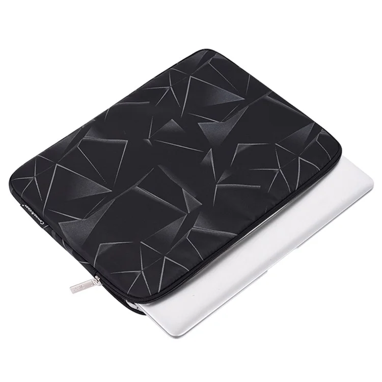 Canvasartisan H6-01 Triangle Géométrique Imprimé Sac à Manches Portables Pour Ordinateur Portable de 13 Pouces Bagure de Carnet Anti-délai D'orgue