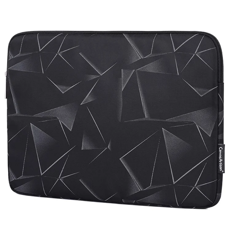 Canvasartisan H6-01 Triangle Géométrique Imprimé Sac à Manches Portables Pour Ordinateur Portable de 13 Pouces Bagure de Carnet Anti-délai D'orgue