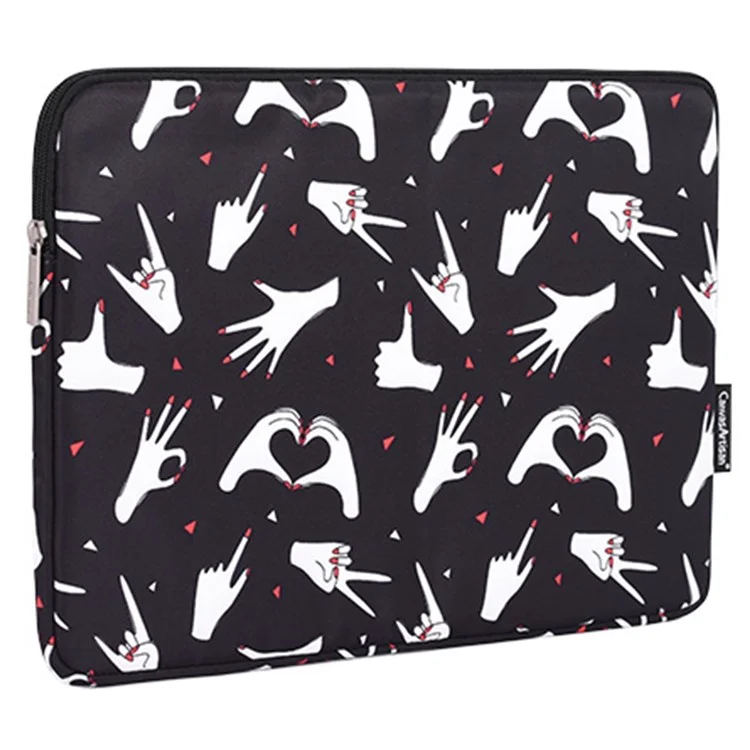 CANVASARTITISAN H21-01 PADRÃO PADRÃO DE MANEVA PORTÁVEL IMPRESSO PARA LAPTOPS DE 13 POLENTE LAPTOPS CARREGEM CASE CHUPKERTOBE SACO