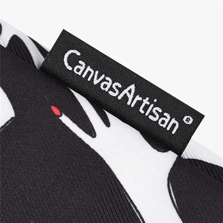 CANVASARTISAN H21-01 Portable Sleeve Bag for 15-inch Laptops Wear-resistant Carry Case Fingers Pattern Printed Notebooks Bag