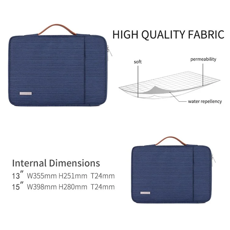 Canvasartisan K28-19 13-дюймовый Ноутбук С Помощью Ноутбука С Вертикальным Карманом С Вертикальным Карманом С Вертикальным Карманом - Синий