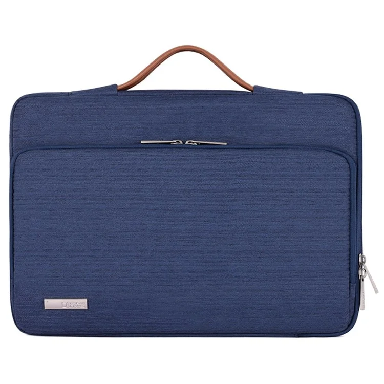 CANVASARTISAN K28-21 15-inch Laptop Briefcase Protective Bag Notebook Handbag with Horizontal Zipper Pocket - Blue