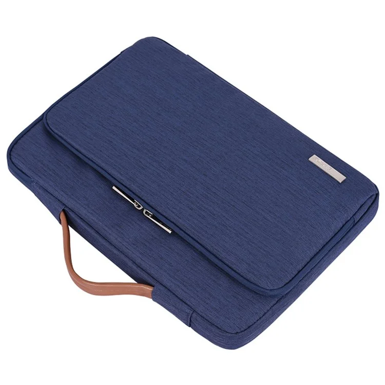 CANVASARTISAN K28-21 15-inch Laptop Briefcase Protective Bag Notebook Handbag with Horizontal Zipper Pocket - Blue