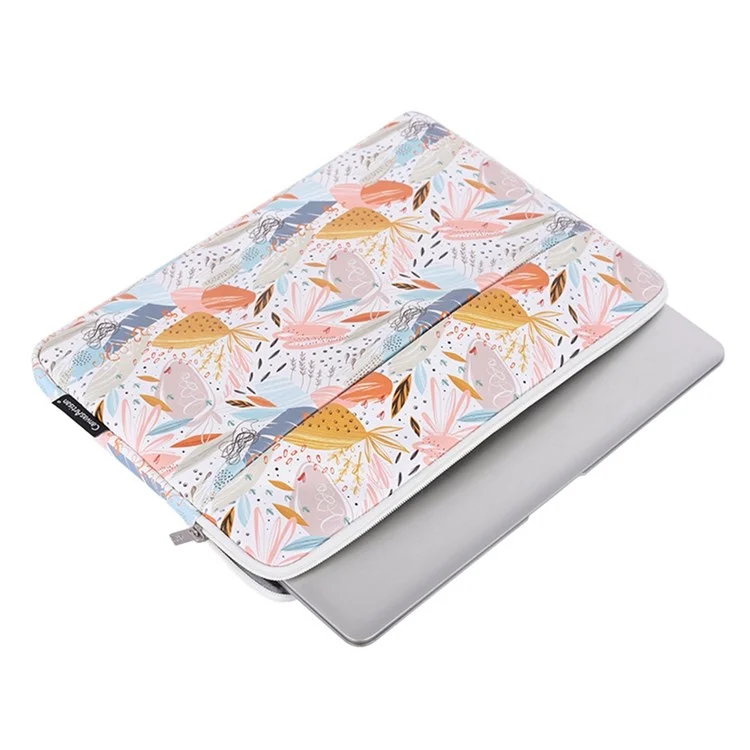CANVASARTISAN G53-11 para notebook de 13 polegadas Bolsa protetora de laptop à prova d'água com padrão, antirrisco e com slot externo com abertura horizontal