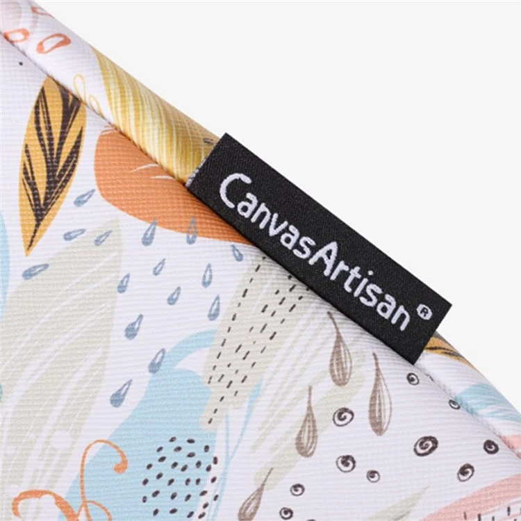 CANVASARTISAN G53-T0121 for 15-inch Notebook Stylish Patterned Laptop Zippered Protective Bag Waterproof PU Case Pouch Storage Organizer + Small Bag Set